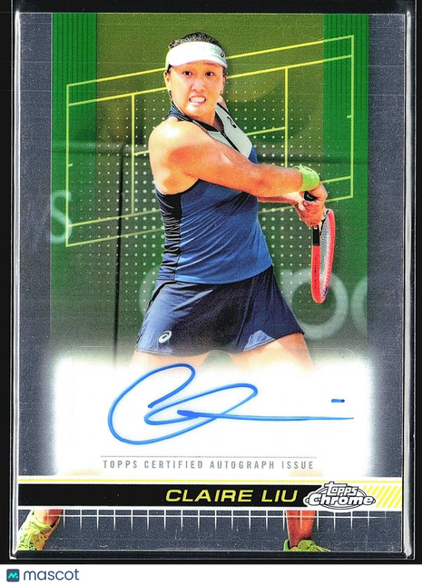 2024 Topps Chrome Tennis Auto Claire Liu #TCA-CLU