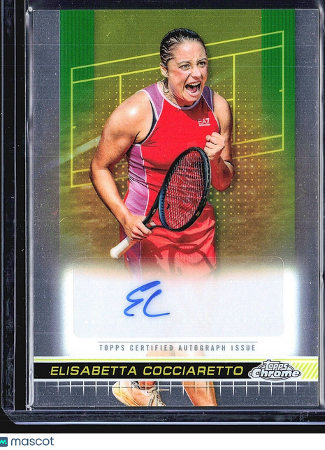 2024 Topps Chrome Tennis Auto Elisabetta Cocciaretto #TCA-ECO