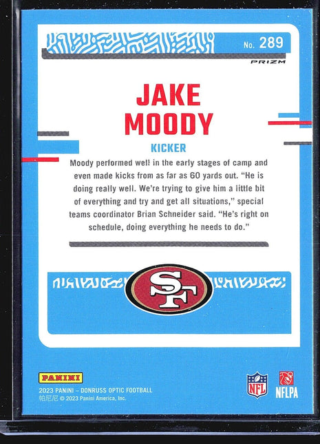 2023 Panini Donruss Optic - Rated Rookie #289 Jake Moody (RC) Holo
