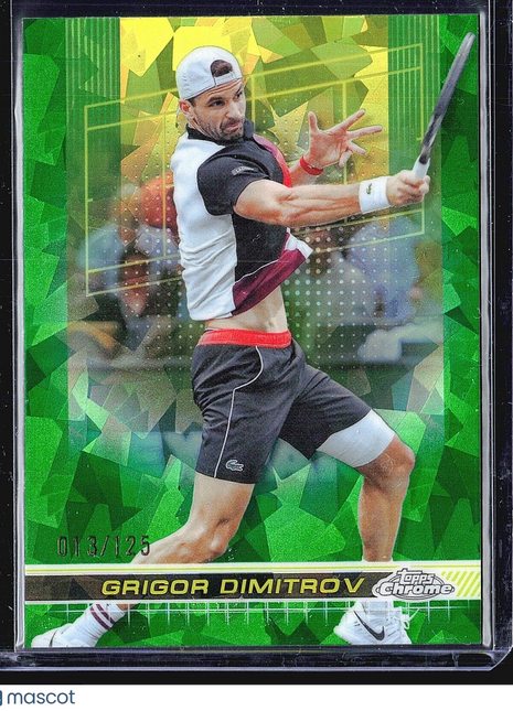 2024 Topps Chrome Tennis Sapphire Green Grigor Dimitrov #163 /125