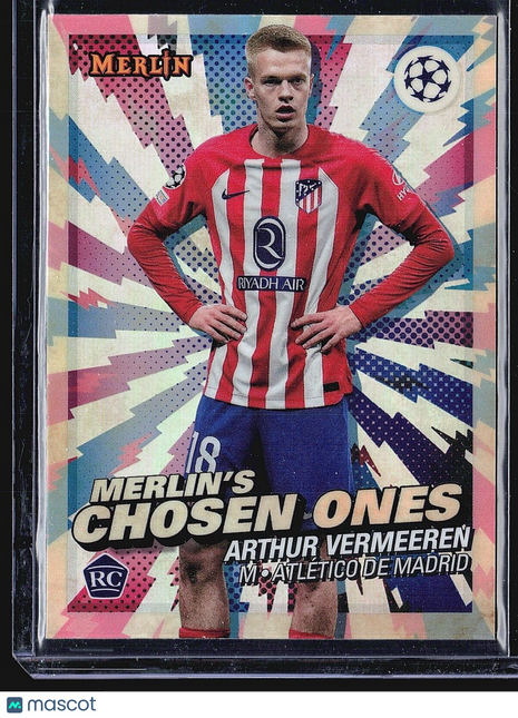 2023-24 Topps Merlin Chosen One #MC-4 Arthur Vermeeren (RC)