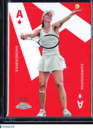 2024 Topps Chrome Tennis Aces Liudmila Samsonova #CAS-LS Orange /25