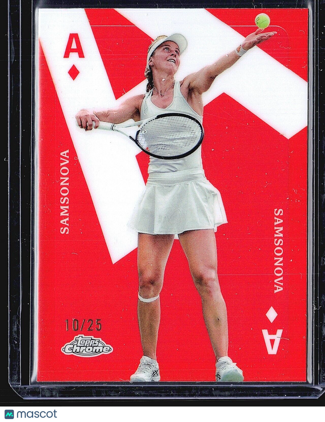 2024 Topps Chrome Tennis Aces Liudmila Samsonova #CAS-LS Orange /25