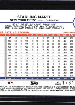 2024 Topps Series 1 - #317 Starling Marte Gold /2024