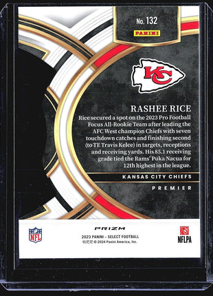 2023 Panini Select - Premier Level #132 Rashee Rice (RC)