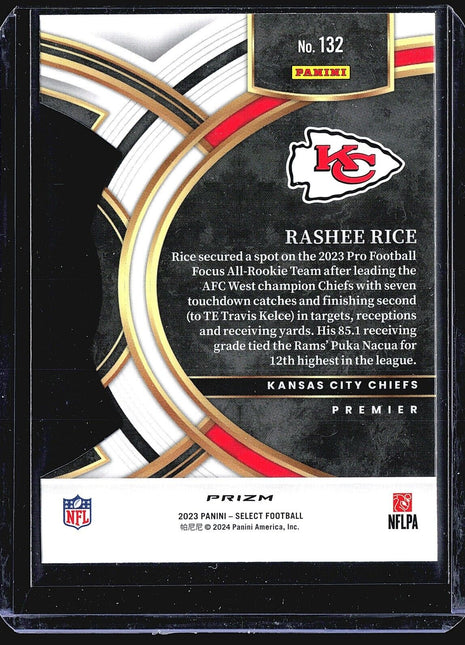 2023 Panini Select - Premier Level #132 Rashee Rice (RC)
