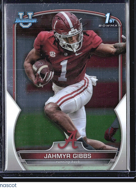 2022 Bowman Chrome U 1st Jahmyr Gibbs #82