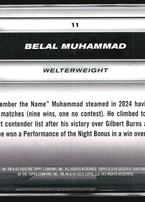 2024 Topps UFC Knockout Belal Muhammad Bronze /250 #11