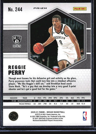 2020 Panini Mosaic Gold Reactive Reggie Perry #244