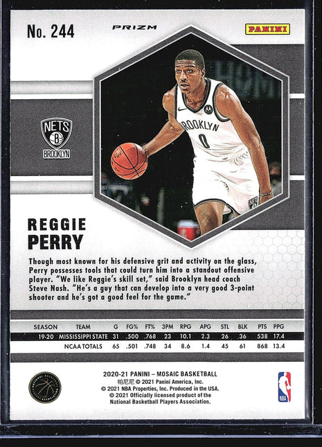 2020 Panini Mosaic Gold Reactive Reggie Perry #244