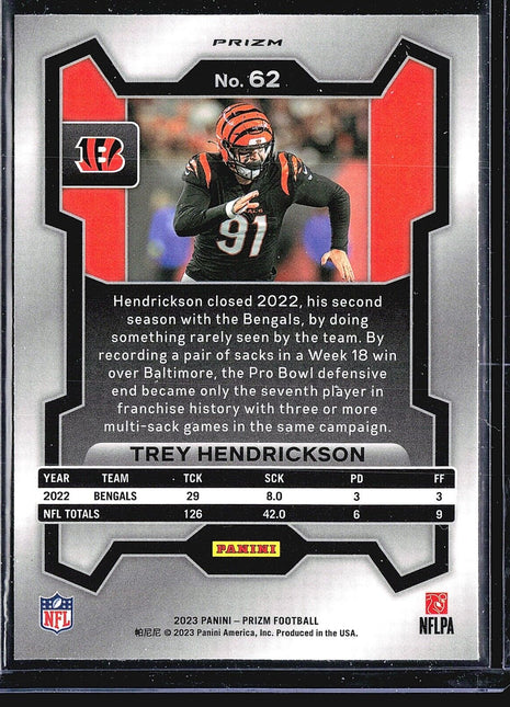 2023 Panini Prizm - #62 Trey Hendrickson Silver