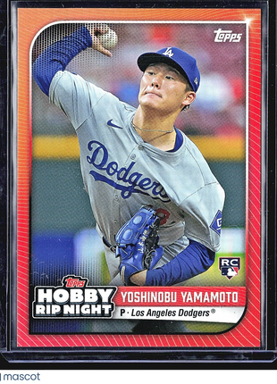 2024 Topps Hobby Rip Night Red Rc Yoshinobu Yamamoto #35