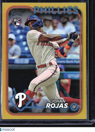 2024 Topps Series 1 - #209 Johan Rojas (RC) Gold Foil