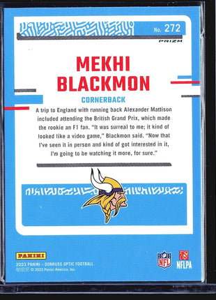 2023 Panini Donruss Optic - Rated Rookie #272 Mekhi Blackmon (RC) Silver holo