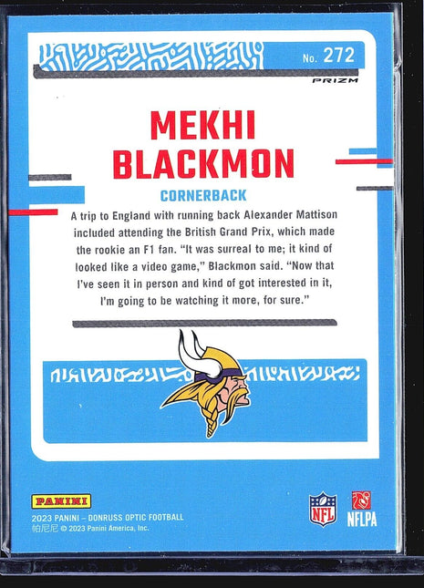 2023 Panini Donruss Optic - Rated Rookie #272 Mekhi Blackmon (RC) Silver holo
