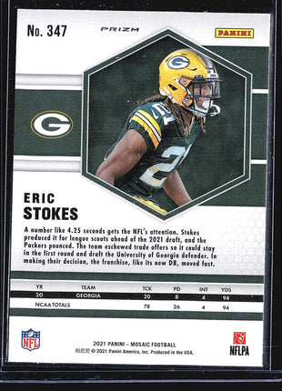 2021 Panini Mosaic Eric Stokes #347 Red Rc