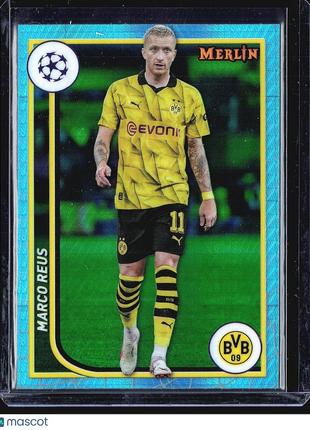 2023-24 Topps Merlin Marco Reus #28 Aqua Shimmer