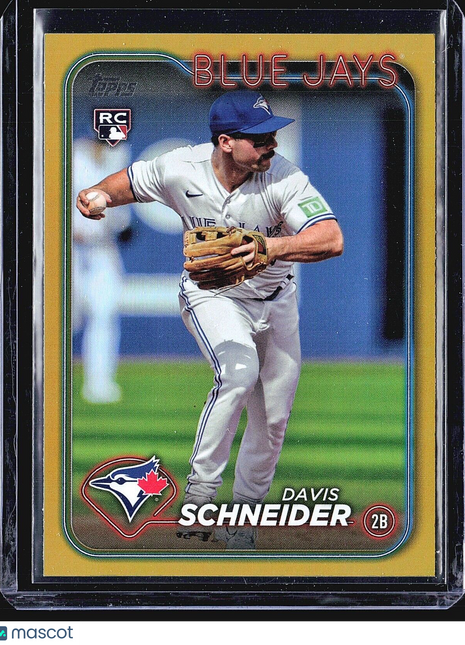 2024 Topps Series 1 - #189 Davis Schneider (RC) Gold Foil