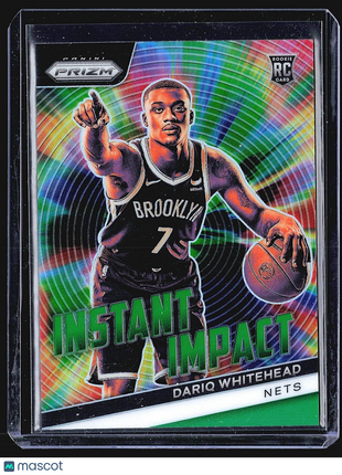 2023-24 Panini Prizm - Instant Impact #10 Dariq Whitehead (RC) Green