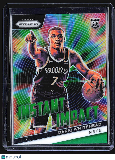 2023-24 Panini Prizm - Instant Impact #10 Dariq Whitehead (RC) Green