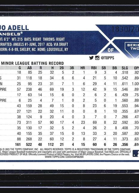 2023 Topps Series 2 - #566 Jo Adell Gold /2023