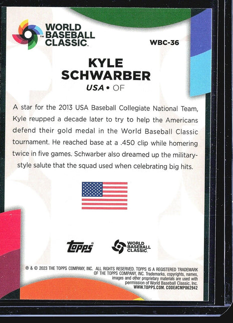 2023 Topps Series 2 - 2023 World Baseball Classic Stars #WBC-36 Kyle Schwarber