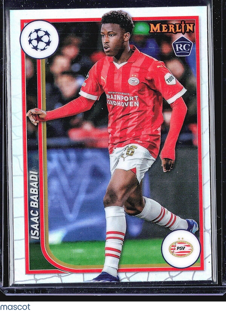 2023-24 Topps Merlin Refractor Isaac Babadi #100