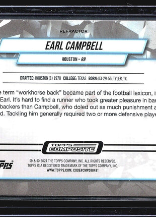 2023 Topps Composite - Resurgence Grounded #RG-7 Earl Campbell
