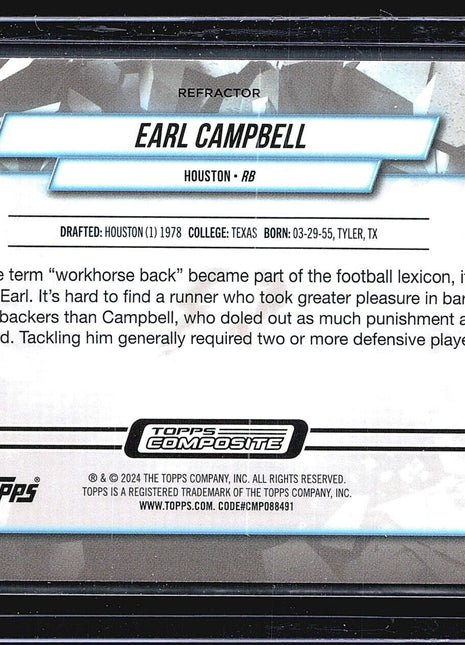 2023 Topps Composite - Resurgence Grounded #RG-7 Earl Campbell