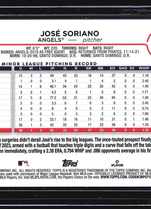 2024 Topps Series 1 - #15 Jose Soriano (RC) Gold Foil