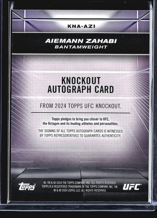 2024 Topps UFC Knockout Misha Cirkunov #KNA-AZI Rc Auto