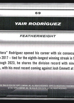 2024 Topps UFC Knockout Yair Rodriguez #65 Purple /99