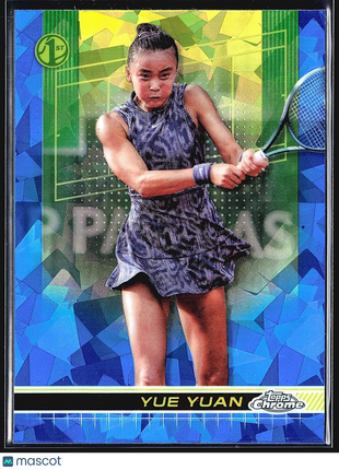 2024 Topps Chrome Tennis Sapphire Yue Yuan #7