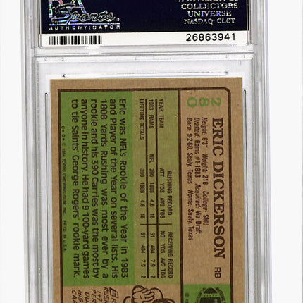 1984 Topps Eric Dickerson #280 PSA 9