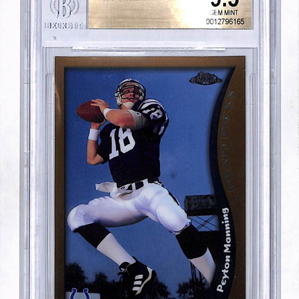 1998 Topps Chrome Peyton Manning #165 Rookie BGS 9.5