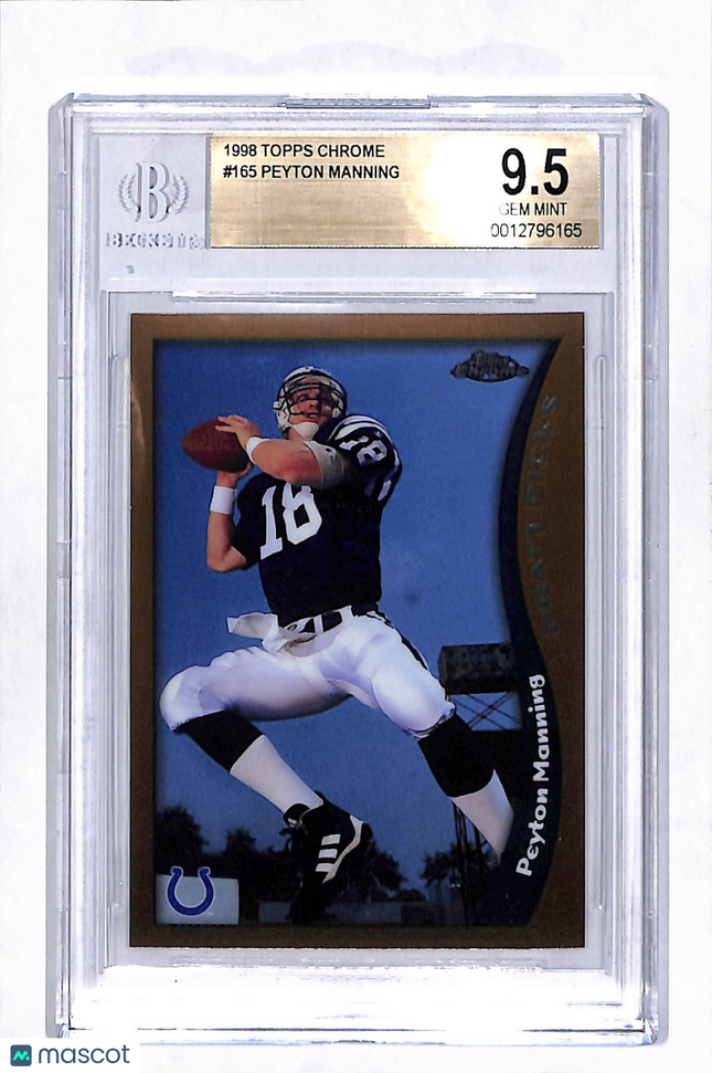 1998 Topps Chrome Peyton Manning #165 Rookie BGS 9.5