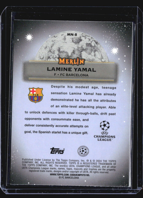 2023-24 Topps Merlin UEFA Club Mystic Nights #MN-8 Lamine Yamal (RC)