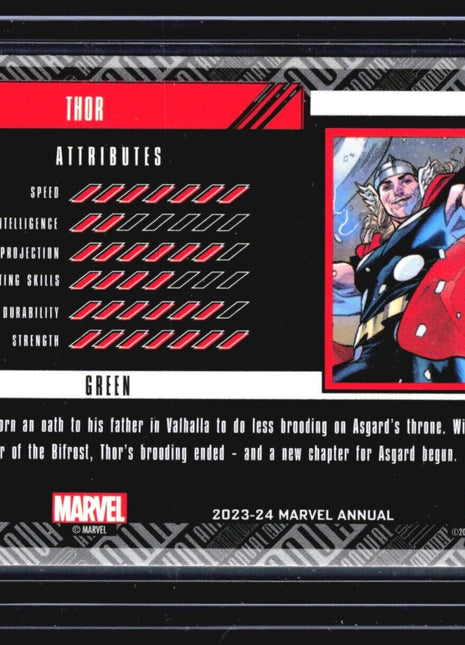 2023-24 Marvel Annual Thor Green /499 #86