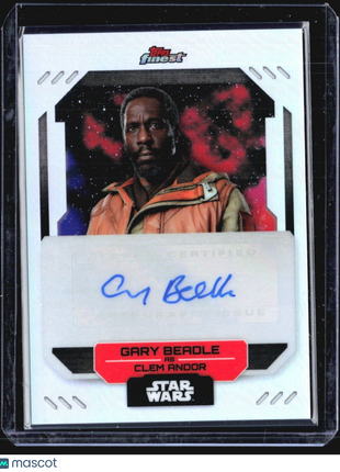 2023 Topps Finest Star Wars Gary Beadle as Clem Andor Auto #f-gbb