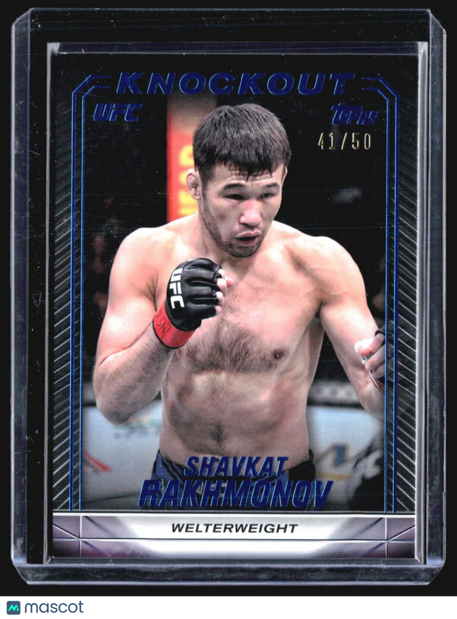 2024 Topps UFC Knockout Blue /50 Shavkat Rakhmonov #63