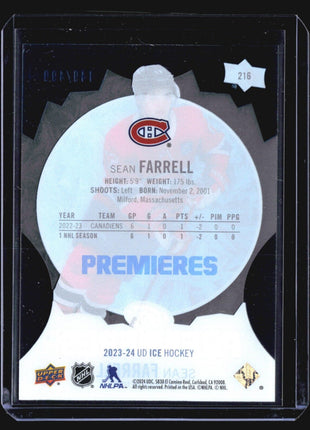 2023-24 Upper Deck Ice - Ice Premieres #191 Joona Koppanen /499 (RC)