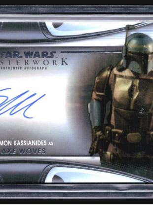 2021 Topps Star Wars Masterworks Simon Kassianides as Axe Woves Auto