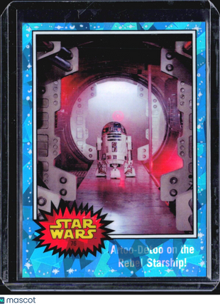 2022 Topps Chrome Sapphire Star Wars Artoo Detoo on The Rebel Starship