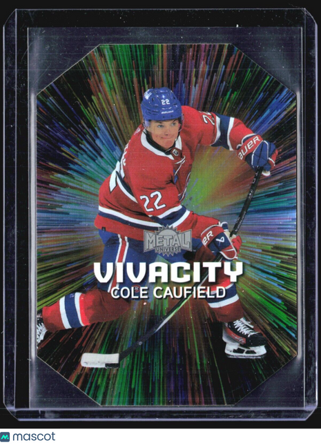 2023-24 Metal Universe Vivacity Cole Caufield #30 case hit sp