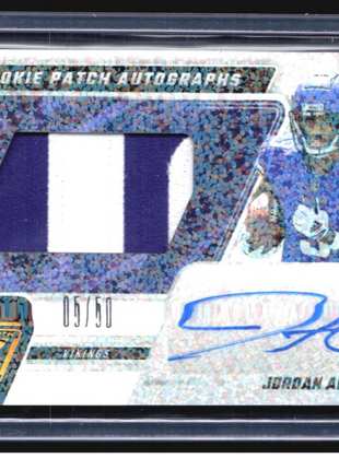 2023 Panini Zenith Rc Patch Auto Jordan Addison #220 /50