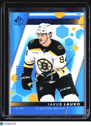 2022-23 SP Authentic - Future Watch Limited Blue #155 Jakub Lauko /399 (RC)