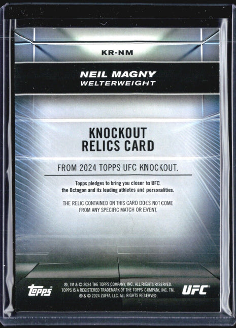 2024 Topps UFC Knockout Relic Neil Magny #kr-nm