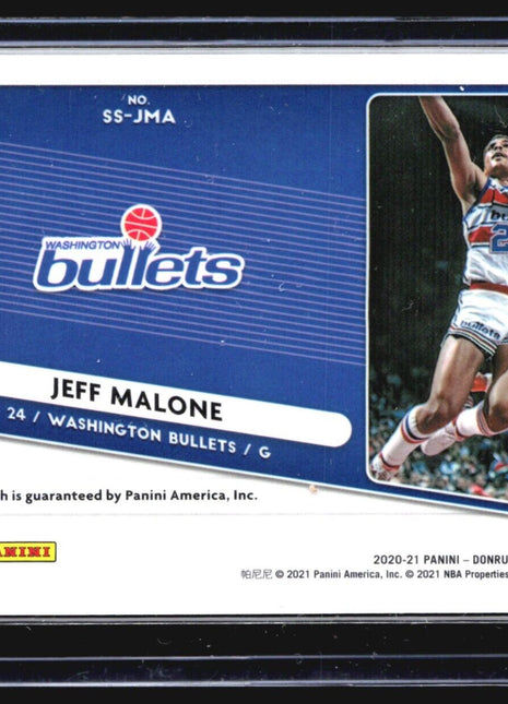 2020-21 Panini Optic Signature Series Jeff Malone #SS-JMA Purple Auto
