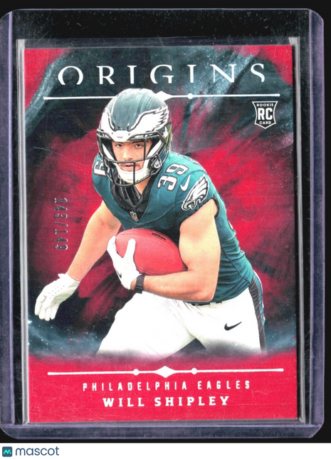 2024 Panini Origins Will Shipley #126 Rc Red /149
