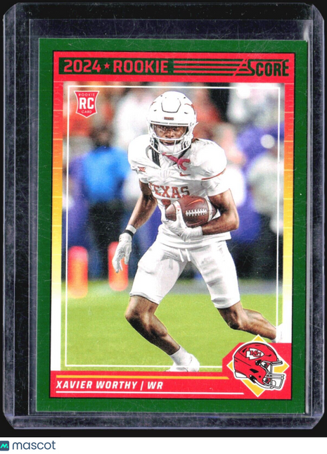 2024 Score - Rookies #324 Xavier Worthy (RC) Green